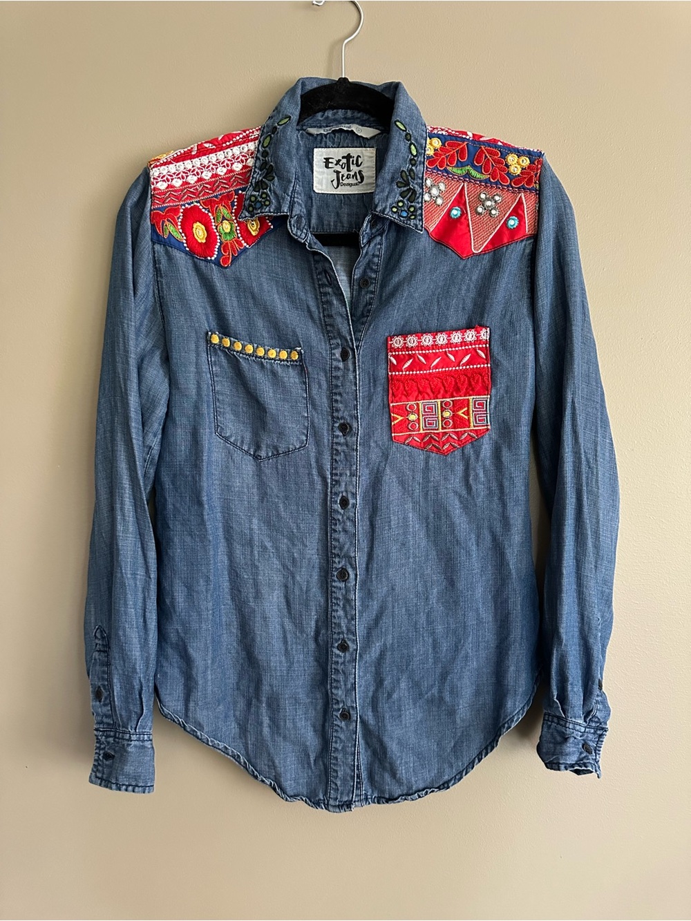 Desigual Exotic Jeans Button Down